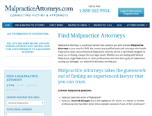 Tablet Screenshot of malpracticeattorneys.com